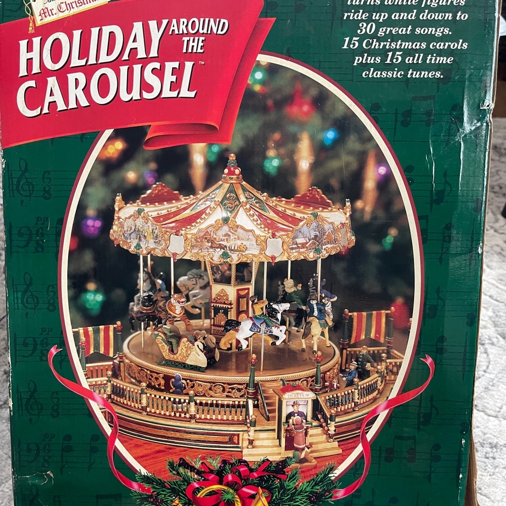 Holiday Around the Carousel Christmas Decor